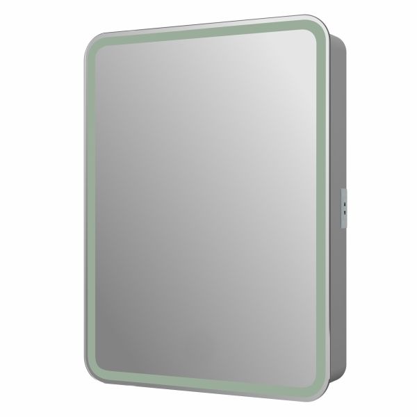Зеркало-шкаф Reflexion Circle 55L RF2107SR с подсветкой 55х80