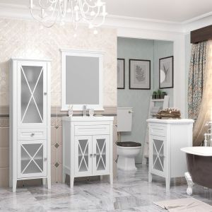 Зеркало Opadiris Палермо 00-00006724 Белое матовое