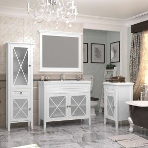Зеркало Opadiris Палермо 00-00006728 Белое матовое