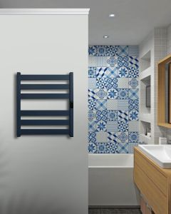 Полотенцесушитель электрический Indigo Oktava Slim 5 LСLOKS5E60-50MFRt 60x50 см синий