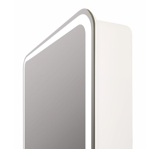 Зеркало-шкаф Reflexion Circle 55L RF2107SR с подсветкой 55х80