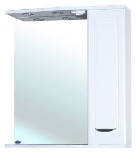 Зеркало-шкаф с подсветкой Bellezza Классик 65см правый белый 4611910001016