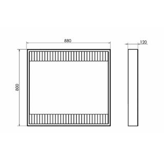 Зеркало Comforty Марсель 00-00013685 88 см белый Зеркало Comforty Марсель 00-00013685 88 см белый