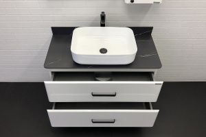 Тумба с раковиной Comforty Амстердам 95 00-00014001 подвесная Белая