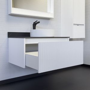 Тумба с раковиной Comforty Марсель 00-00013797 90 см Белая матовая