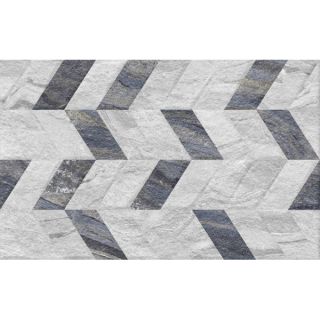 Плитка Gracia Ceramica 10100001566 настенная Стрим серый низ 03 25х40 (1,4м2/75,6м2/54уп) (рельеф)