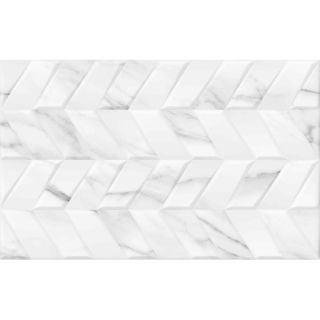 Плитка Gracia Ceramica 10100001572 настенная Нова белый низ 02 25х40 (1,4м2/75,6м2/54уп) (рельеф)