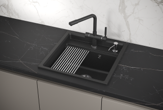 Мойка кухонная Granula Kitchen Space 5002, ЧЁРНЫЙ Мойка кухонная Granula Kitchen Space 5002, ЧЁРНЫЙ