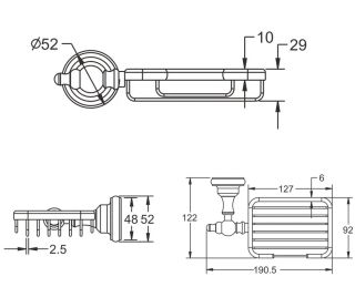 Мыльница Rose RG1104 хром Мыльница Rose RG1104 хром