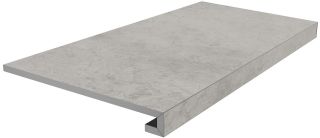 Керамогранит Kerama Marazzi SG850890R\GCF Ступень клеёная Риальто серый тёмный матовый 33x80x0,9