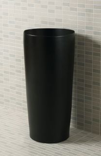 Раковина напольная SantiLine SL-4012MB 41см чёрный матовый