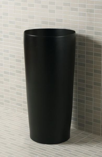 Раковина напольная SantiLine SL-4012MB 41см чёрный матовый