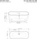 Акриловая ванна Grossman 170x80см чёрный GR-2501MB
