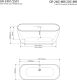 Акриловая ванна Grossman 150x75см чёрный GR-2401MB