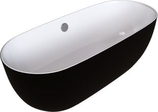 Акриловая ванна Grossman 150x75см чёрный GR-2401MB