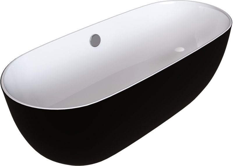 Акриловая ванна Grossman 170x80см чёрный GR-2501MB