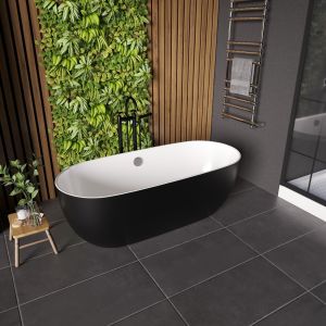 Акриловая ванна Grossman 170x80см чёрный GR-2501MB