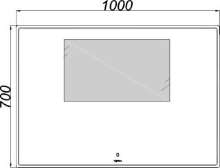 Зеркало с подсветкой Aqwella UM 100см UM0210 Зеркало с подсветкой Aqwella UM 100см UM0210