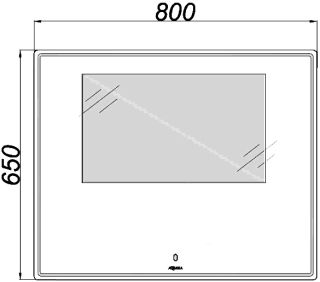 Зеркало с подсветкой Aqwella UM 80см UM0208 Зеркало с подсветкой Aqwella UM 80см UM0208