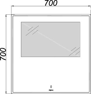 Зеркало с подсветкой Aqwella UM 70см UM0207 Зеркало с подсветкой Aqwella UM 70см UM0207