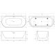 Акриловая ванна BelBagno 170x80 BB412-1700-800 без гидромассажа