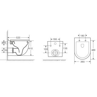 Унитаз подвесной Weltwasser WW HEIMBACH 004 MT-BL 10000008004 черный Унитаз подвесной Weltwasser WW HEIMBACH 004 MT-BL 10000008004 черный