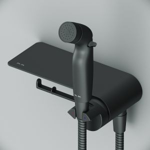 Гигиенический душ со смесителем AM.PM Func F0H8F922 Черный матовый