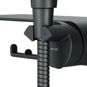 Гигиенический душ со смесителем AM.PM Func F0H8F922 Черный матовый