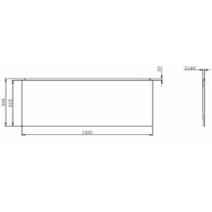 Фронтальная панель для ванны AM.PM X-Joy 150 W94A-150-070W-P1 Белая