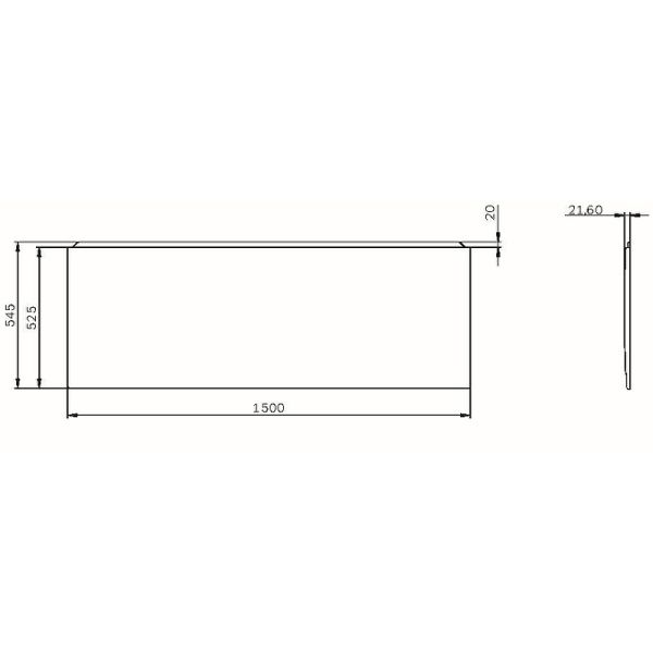 Фронтальная панель для ванны AM.PM X-Joy 150 W94A-150-070W-P1 Белая