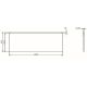 Фронтальная панель для ванны AM.PM X-Joy 150 W94A-150-070W-P1 Белая