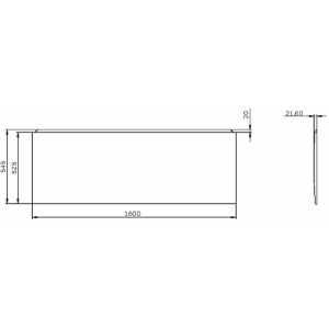 Фронтальная панель для ванны AM.PM X-Joy160 W94A-160-070W-P1 Белая