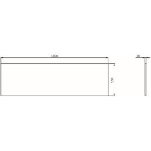 Фронтальная панель для ванны AM.PM X-Joy180 W94A-180-080W-P Белая
