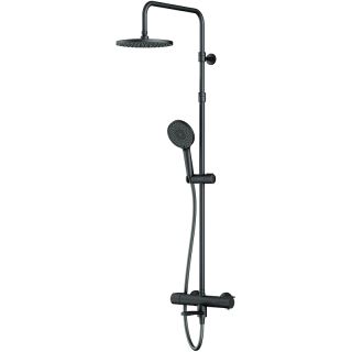 Душевая система AM.PM X-Joy F0785A522 с термостатом Черная матовая Душевая система AM.PM X-Joy F0785A522 с термостатом Черная матовая
