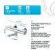 Смеситель для ванны AM.PM X-Joy F85A50000 с термостатом Хром