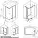 Душевой уголок AM.PM X-Joy W94G-403-12090-BТ 120х90 профиль Черный матовый стекло прозрачное