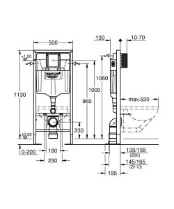 Система инсталляции для унитазов Grohe Rapid SL 38584001