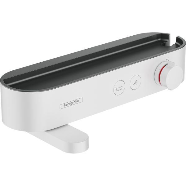 Смеситель для ванны с душем Hansgrohe ShowerTablet Select 24340700 термостатический, матовый белый