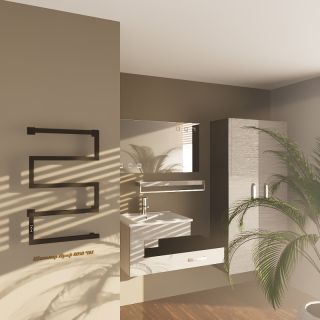 Электрический полотенцесушитель Altasan ШалимарПроф ШалимарПроф8050ЧМ Черный муар 80х50