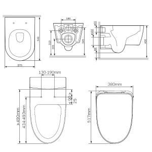 Унитаз AM.PM X-Joy C851701SC подвесной с сиденьем Микролифт