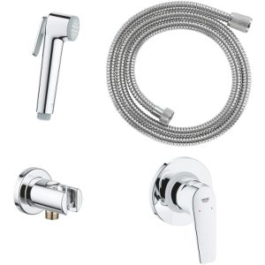 Гигиенический душ со смесителем Grohe Bauflow 29328000 хром
