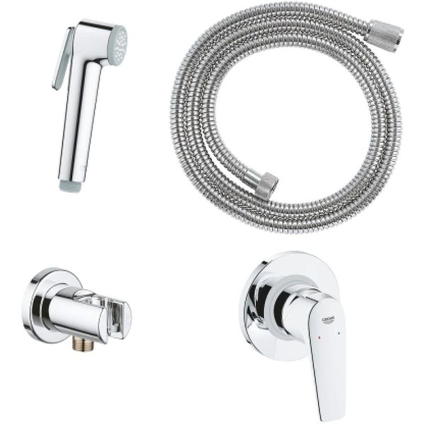 Гигиенический душ со смесителем Grohe Bauflow 29328000 хром