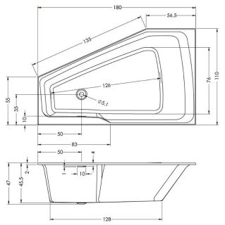 Акриловая ванна Riho Rethink Space Plug and Play B115005005 R 180х110см белый Акриловая ванна Riho Rethink Space Plug and Play B115005005 R 180х110см белый