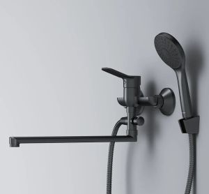 Смеситель для ванны и душа Am.Pm X-Joy F85A90122 универсальный Черный матовый