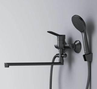 Смеситель для ванны и душа Am.Pm X-Joy F85A90122 универсальный Черный матовый