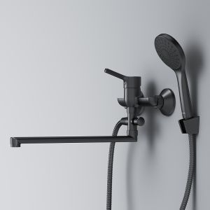 Смеситель для ванны и душа Am.Pm X-Joy F85B90122 универсальный Черный матовый