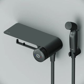 Гигиенический душ со смесителем AM.PM X-Joy TouchReel F0H85A822 Черный матовый Гигиенический душ со смесителем AM.PM X-Joy TouchReel F0H85A822 Черный матовый