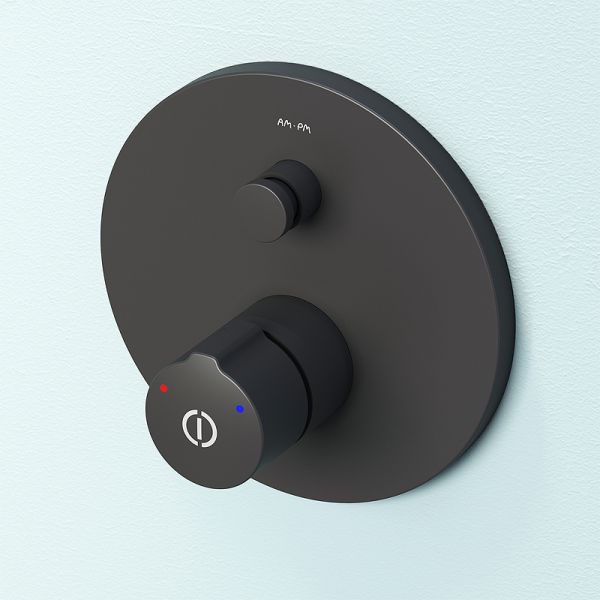 Душевая система AM.PM X-Joy TouchReel FP85A1RH22 Черная матовая