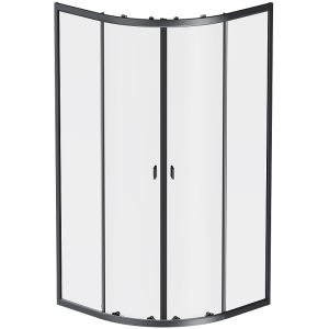 Душевой уголок AM.PM X-Joy Twin Slide 90х90 W88G-205-090BT64 профиль Черный матовый стекло прозрачное