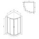 Душевой уголок AM.PM X-Joy Twin Slide 80х80 W88G-205-080BT64 профиль Черный матовый стекло прозрачное